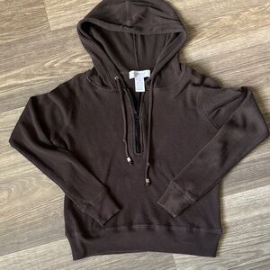Women's Brown Hooded Sweater